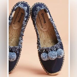 Soludos x Anthropologie Panarea Pom Espadrilles Women’s 10 - VGUC!!